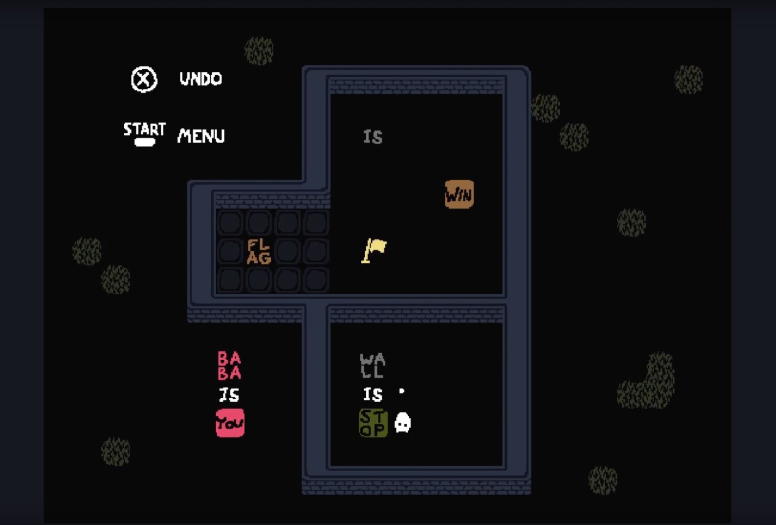 Critique de Baba is You casser le cadre Etoile et champignon